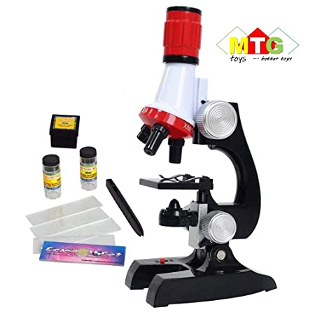 METRO TOY'S & GIFT  Kids Educational Microscope with LED 100 x 400 x and 1200x Magnification Science Kits