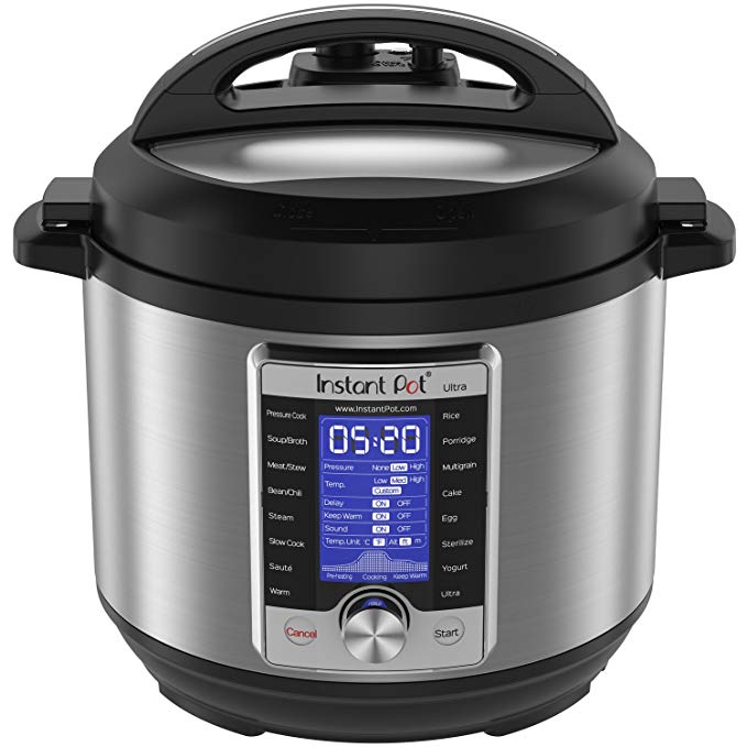 instant pot Ultra 6 qt 10-in-1 Multi- use programmable Pressure Cooker, Slow Cooker, Rice Cooker, Yogurt Maker, Cake Maker, Egg Cooker, sautã â, Steamer, Warmer, and sterilizer