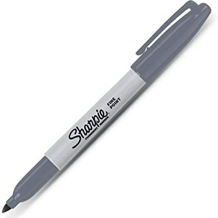 Sharpie Fine Point Marker Slate Grey Pack of 5