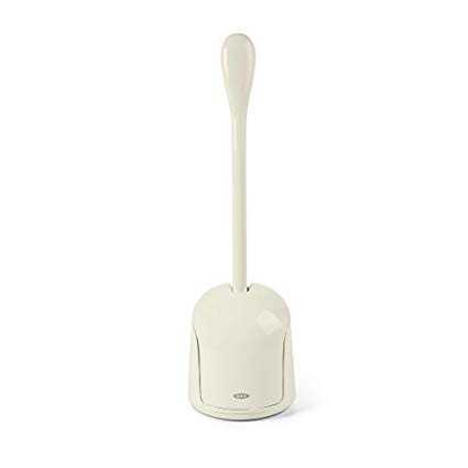 OXO Good Grips Hideaway Compact Toilet Brush - Biscuit