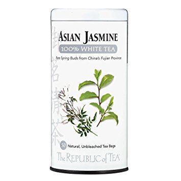The Republic of Tea, Asian Jasmine White Tea, 50-Count