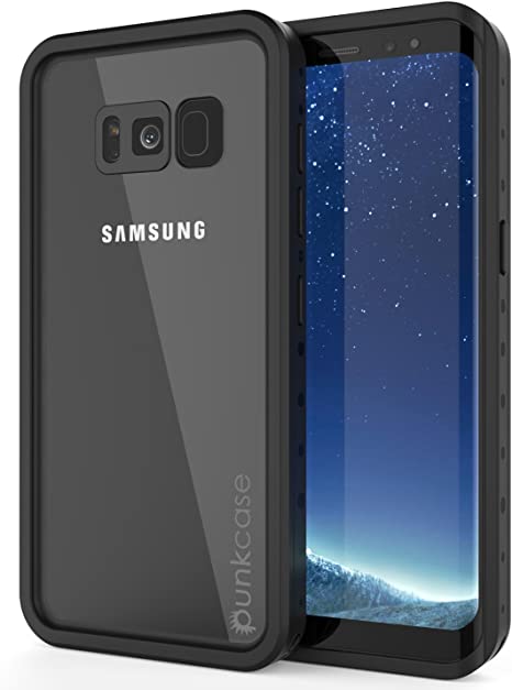 Galaxy S8 Plus Waterproof Case, Punkcase [StudStar Series] [Slim Fit] [IP68 Certified] [Shockproof] [Dirtproof] [Snowproof] Armor Cover for Samsung Galaxy S8 Plus [Clear]