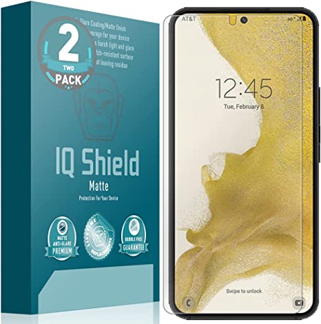 IQShield Matte Screen Protector Compatible with Samsung Galaxy S23 5G (2-Pack) Anti-Glare Anti-Bubble Film