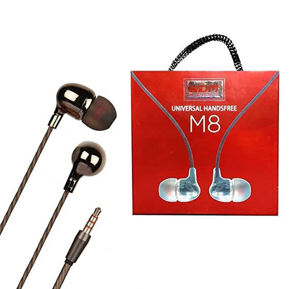 KDM M8 Wired In Ear Earphone with Mic (Transparent)