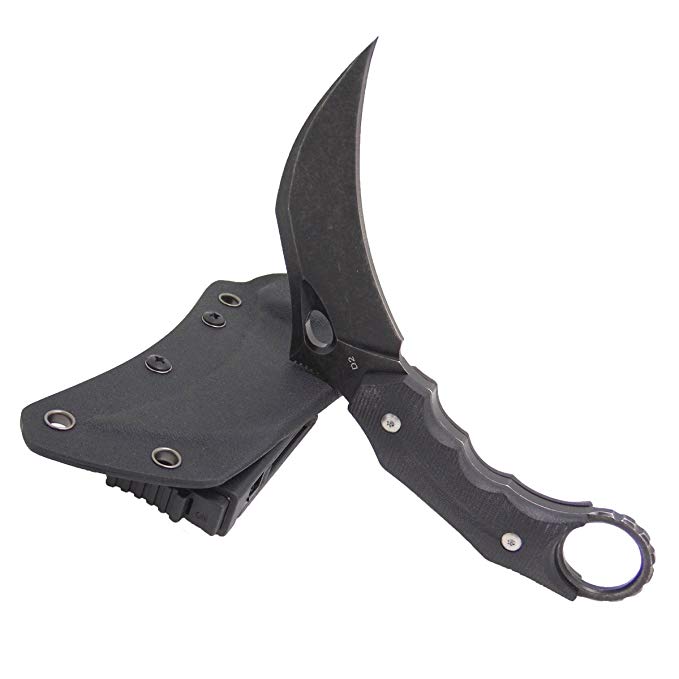 MASALONG Pterosaurs Outdoor Camping Portable Defender Fixed Claw Knife karambit