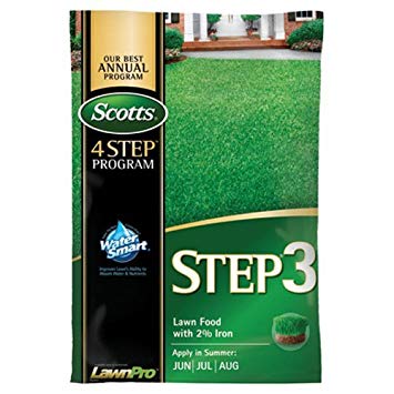 Scotts 33040 LawnPro Step 3 Lawn Food with 2-Percent Iron, 32-0-4, 12.50-Pound