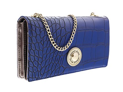 Versace EE3VOBPN1 E202 Blue Wallet On A Chain