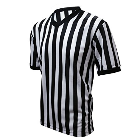 Winners Sportswear Official V-Neck Striped Referee Shirt Jersey