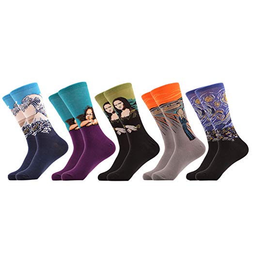 WeciBor Women's Funny Casual Combed Cotton Socks Packs