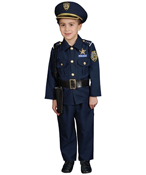 Awarding Winning Deluxe Police Officer Costume Set (M, 8-10)