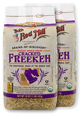 Bobs Red Mill Organic Whole Grain Cracked Freekeh, 16 Ounces (Pack of 2)