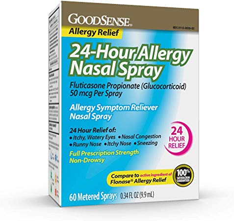 GoodSense 24-Hour Allergy Nasal Spray for Runny Nose and Allergy Relief