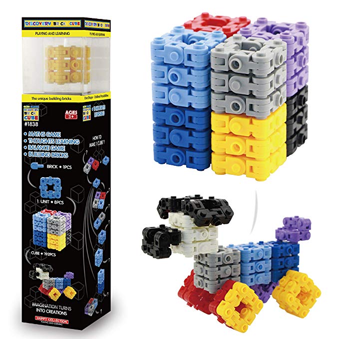 CLICK CLACK! Building Bricks Building Blocks 200PCS DIY Creative Magic Cube Educational Construction Gift Toys Sets