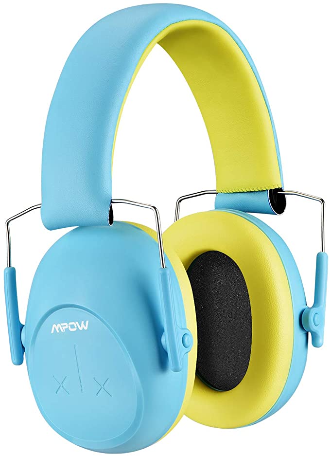 Mpow HP132A Kids Ear Protection Safety Ear Muffs, 26dB NRR Noise Reduction Earmuffs, Adjustable Hearing Protectors for Monster Truck, Concerts, Fireworks, Shooting, for Toddlers Kids Children Teens