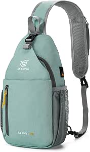 SKYSPER Sling Bag Crossbody Backpack - Chest Shoulder Cross Body Bag Travel Hiking Casual Daypack for Women Men(Mintgreen)