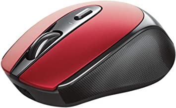 Trust Zaya Rechargeable Wireless Mouse (built-in rechargeable battery, USB micro-receiver, 4 buttons, 800-1200-1600 DPI) Red