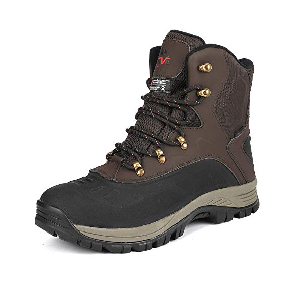 NORTIV 8 Men's Waterproof Hiking Winter Snow Boots