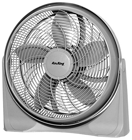 Air King 9500 20-Inch 3-Speed Commercial Grade Deluxe Pivot Fan with 2,390-CFM, 1/22-Horsepower, Grey Finish