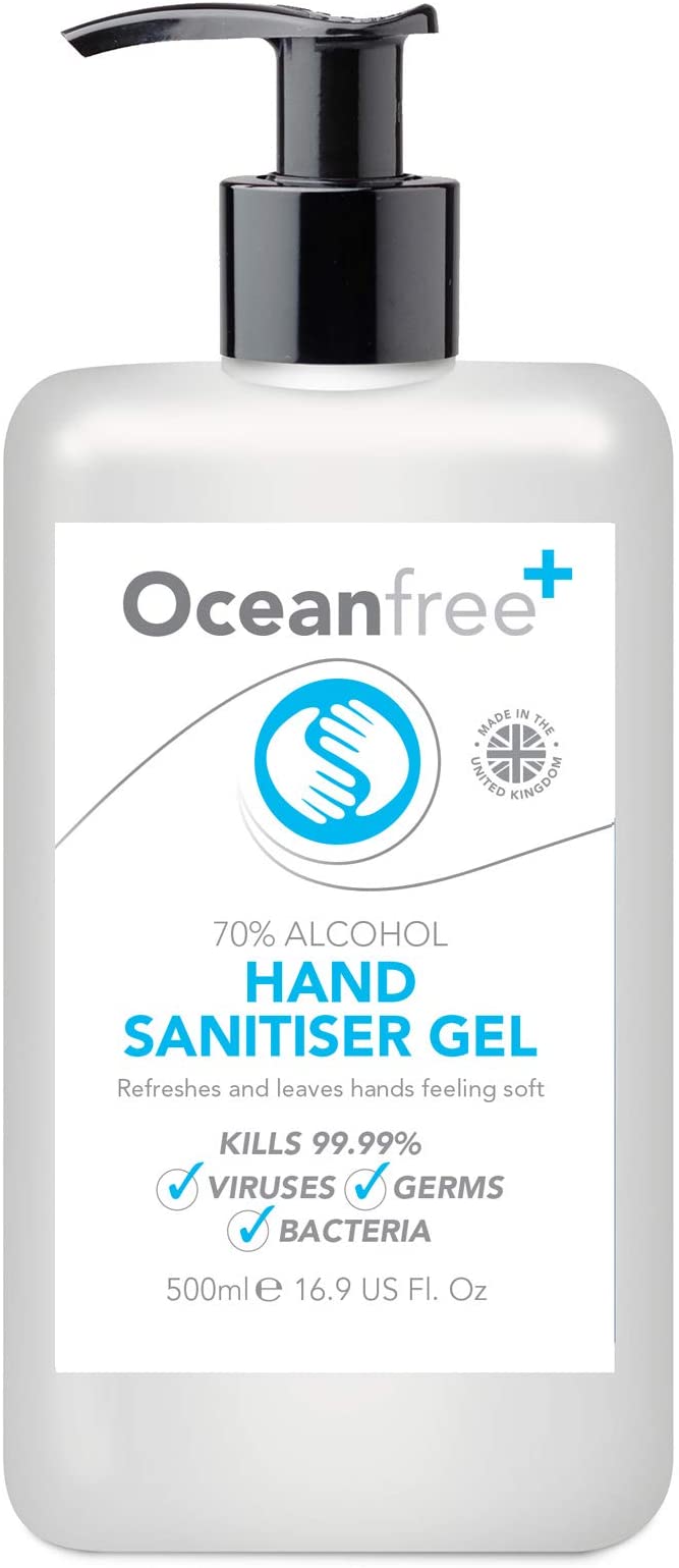 70% Alcohol Hand Sanitiser Gel - 500ml - Kills 99% Bacteria, Germs - Sanitizer