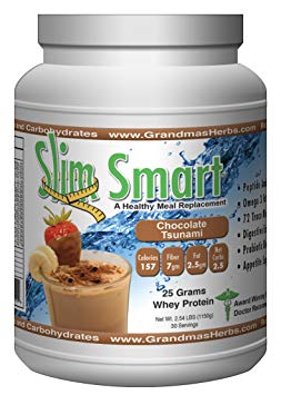 Slim Smart - Chocolate Tsunami, 25 grams of Organic CLEAN Protein Per Serving (30 Servings)