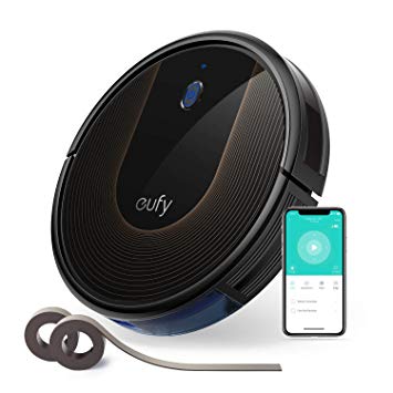 Eufy [BoostIQ RoboVac 30C, Wi-Fi, Upgraded, Super-Thin, 1500Pa Strong Suction, 13 ft Boundary Strips Included, Quiet, Self-Charging Robotic Vacuum Cleaner, Cleans Hard Floors to Medium-Pile Carpets