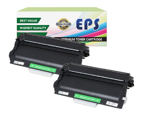 EPS Replacement for  Brother TN750 Black Toner Cartridges 2 Pack