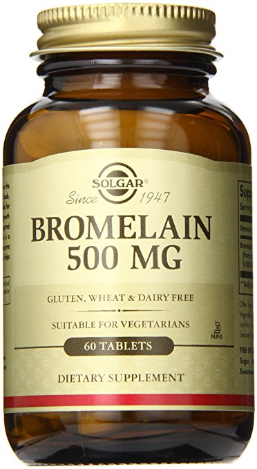 Solgar Bromelain Tablets, 500 mg, 60 Count