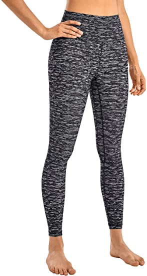 CRZ YOGA Women's 7/8 High Waisted Yoga Pants Workout Leggings Naked Feeling I-25 Inches