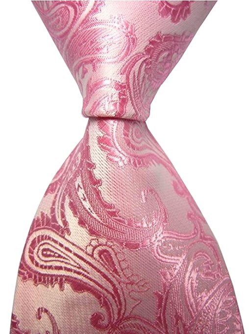 New Pulm Paisley Jacquard Woven Men's Tie Necktie