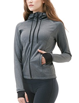 Tesla Women's Lightweight Active Performance Full-zip Hoodie Jacket FKJ04 / FKJ02