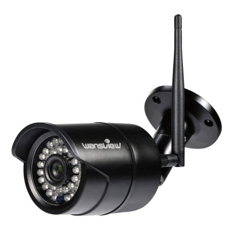 Wansview 1080P WiFi Outdoor IP Camera,Wireless IP Security Bullet Camera IP66 Waterproof With Night Vision W2 (Black)
