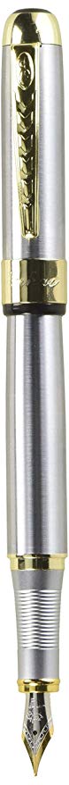Steel Iridium Fountain Pen with Push in Style Ink Converter