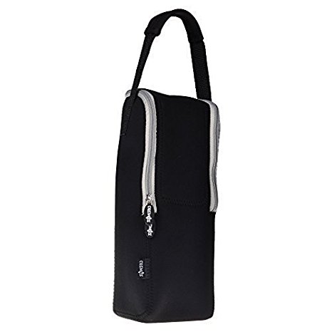 COSMOS ® Black Color Neoprene Carrying Travel Case for Fujitsu ScanSnap S1300i Mobile Document Scanner