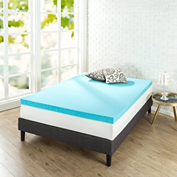 Zinus 3 inch Gel Memory Foam Mattress Topper, Twin