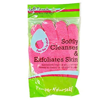 Jacent, Soft Touch Exfoliating Gloves - 1 ct