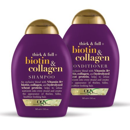 OGX Thick & Full   Biotin & Collagen Shampoo & Conditioner Set 13Oz