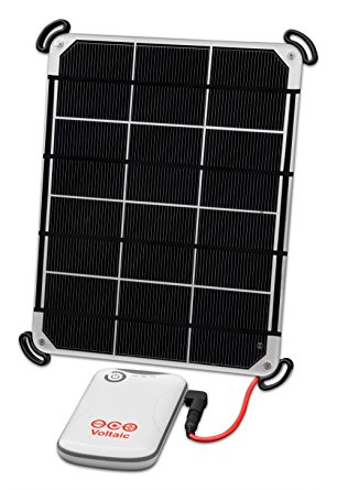 Voltaic Systems 6W Solar Panel Kit with External Battery Pack (4,000mAh) - SILVER