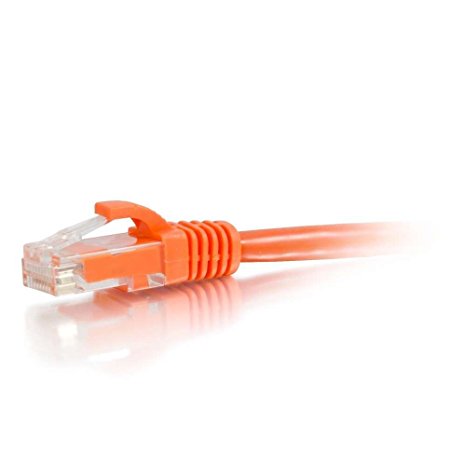 C2G/Cables to Go 04017 Cat6 Snagless Unshielded (UTP) Network Patch Cable, Orange (4 Feet/1.22 Meters)