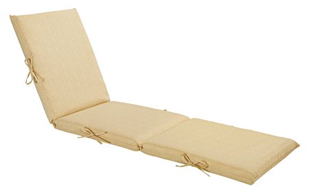 Bossima Indoor/Outdoor Cream/Beige Chaise Lounge Cushion