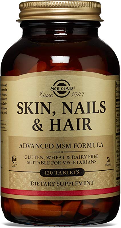 Solgar - Skin, Nails and Hair, Advanced MSM Formula, 120 Tablets - 2 Pack