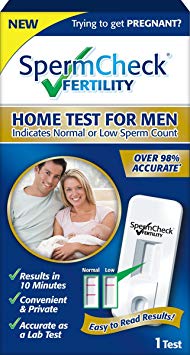 SpermCheck Fertility Home Sperm Test Kit | Indicates Normal or Low Sperm Count | Convenient and Private | Results in 10 Minutes | Easy to Read | Accurate as a Lab Test| FSA/HSA Eligible
