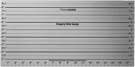 Dritz Home 44080 Drapery Hem Gauge, 18 x 9-Inch