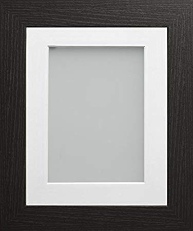 Frame Company Watson Range A3 Black Picture Photo Frame with White Mount for image size A4