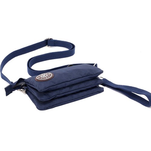 ZYSUN Women's Casual Nylon Wristlet Bag Multilayer Zipper Purse Clutch Handbag