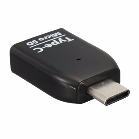 Ouonline USB 3.1 Type C USB-C Micro SD TF Card Reader Adapter For New Apple Macbook 2015, ChromeBook Pixel C, Lumia 950 / 950XL, Nokia N1, Nexus 5X / 6P, OnePlus 2 And Other Type-C Devices (Black)