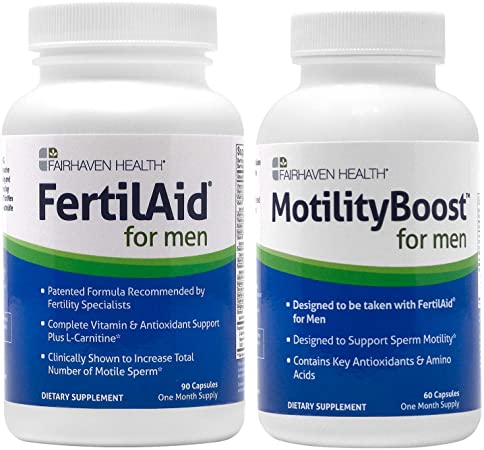 FertilAid for Men and MotilityBoost Combo (1 Month Supply)