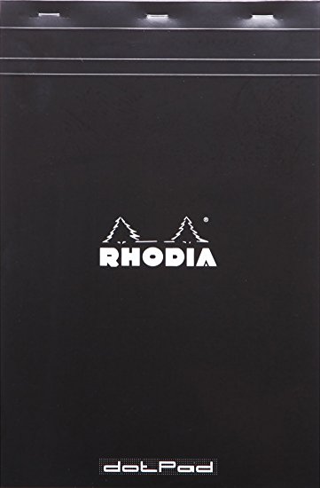 Rhodia Black Dot Pad Nº 19, 8.3 x 12.5