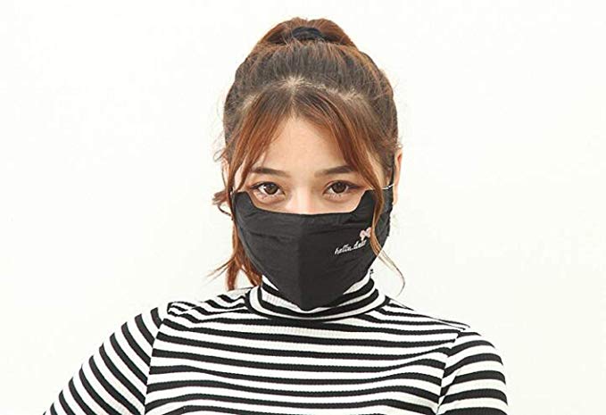 AVIGOR N95 Mouth Mask N99 Dust Mask Anti Pollution Military Grade Washable Cotton Masks With Adjustable Straps (universal, Cotton-black)