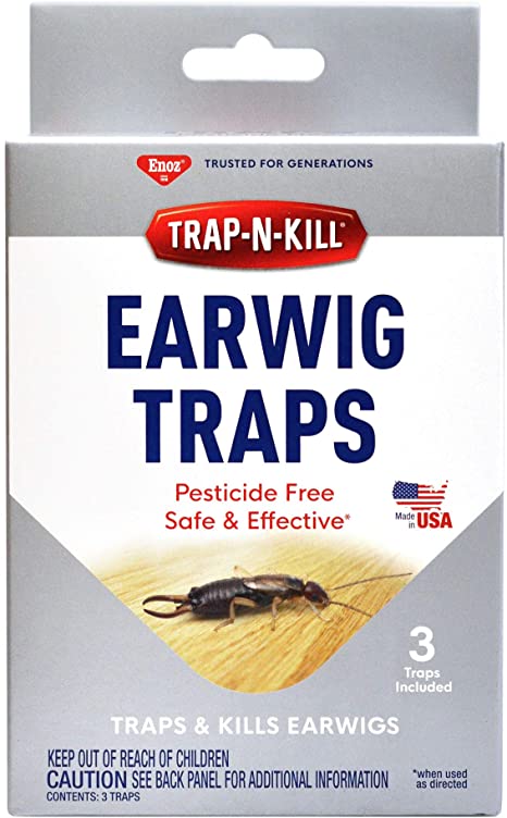 BioCare Reusable Earwig Traps, Nontoxic and Pesticide-Free, Made in USA, 3 Count