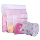 Leyaron Delicates Laundry Bags Set of 4 Lingerie Bags Micro-Mesh Laundry Wash Bags for Underwear Scarves Stocking Sweater Baby Clothes Hosiery and Bra - Satisfaction Guaranteed